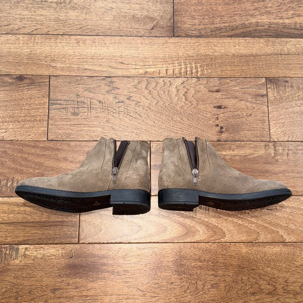 Enzo Tesoti Girls Brown Suede Ankle Boots - Size 32 Spain / US Girls 1